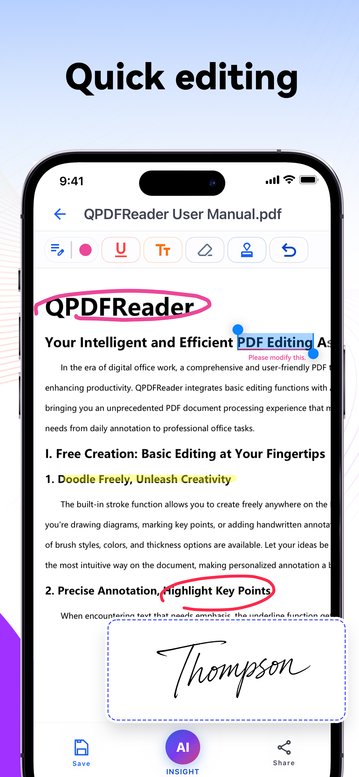 QPdfReader document scanner preview